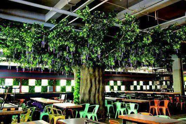 如何用绿植墙让餐厅“活”起来